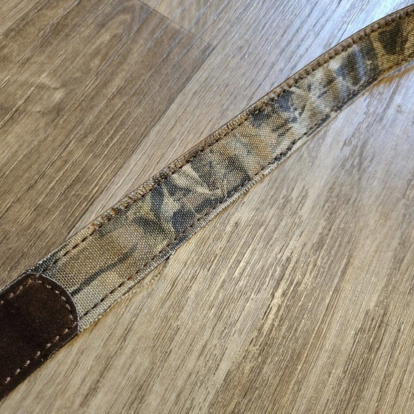 AA&E Leathercraft Mens Camo Belt Full Grain Cowhide Size 34 - Picture 6 of 13
